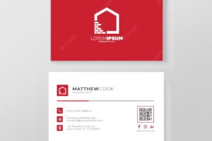 Real estate agent business card