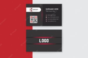 Real estate company minimalist business card design