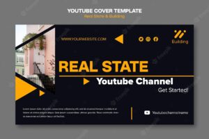 Real estate project youtube cover template