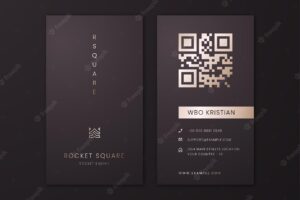 Realistic luxury dark brown and gold business card template