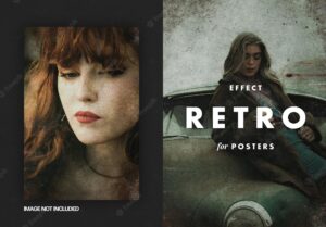 Retro photo effect for posters