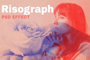Risograph psd effect photoshop add-on remixed media