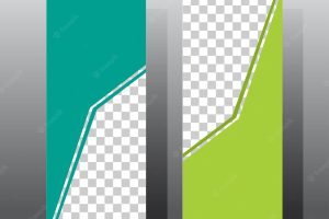 Roll up banner template design green color scheme for presentation or promotion with space image vector illustration