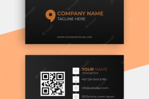 Simple, professional, and modern business card design template