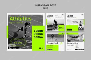 Sport and activity instagram posts collection