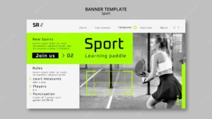 Sport and activity landing page template