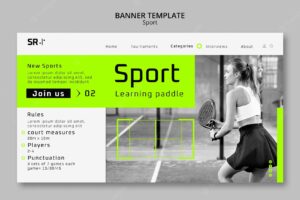 Sport and activity landing page template