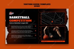 Sport and activity youtube cover template