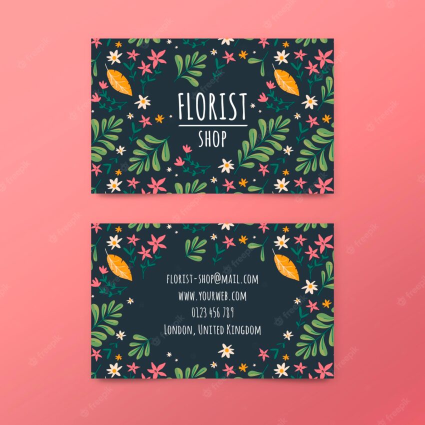 Spring sale business card