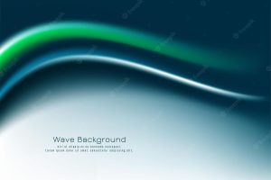 Stylish elegant colorful wave design business background