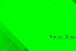 Stylish elegant green geometric banner template