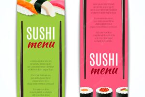 Sushi banners vertical