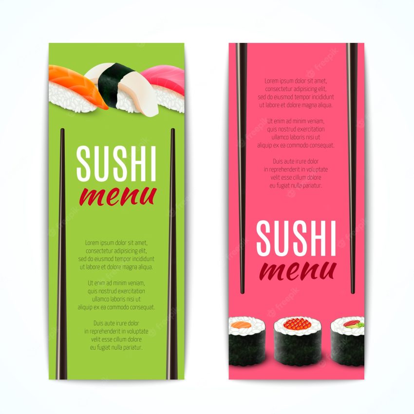 Sushi banners vertical