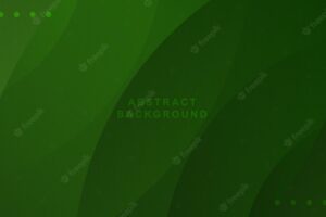 Vector green abstract fluid geometric gradient background