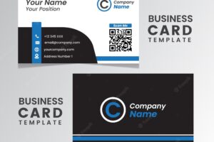 Vector modern creative and clean business card template. flat design