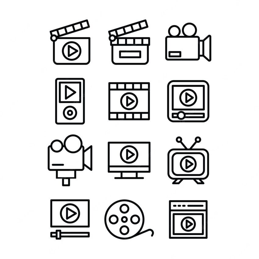 Video making icons pack