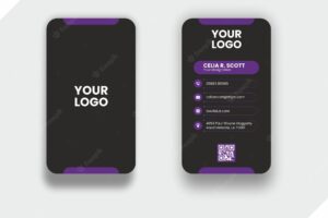 Visiting card design vector template
