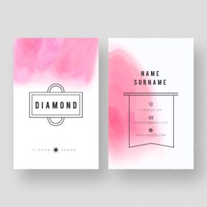 Watercolor business card