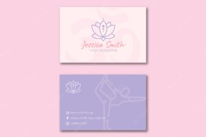 Yoga instructor business card