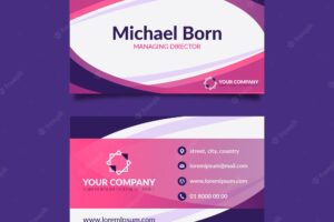 Abstract business card concept