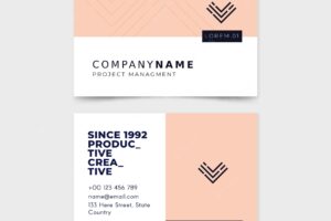 Abstract business card template collection