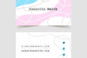 Abstract business card template concept