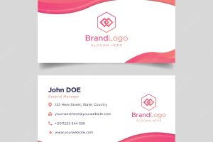 Abstract business card template