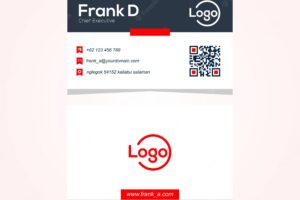 Abstract business card vector modern creative and clean