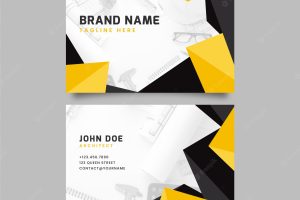 Abstract business card with photo
