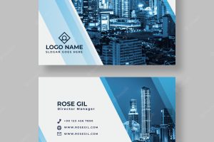Abstract business card with picture