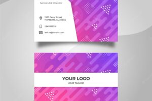 Abstract business card