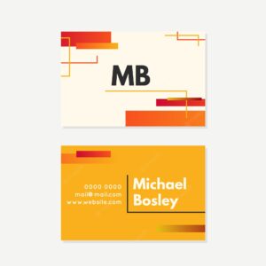 Abstract business card