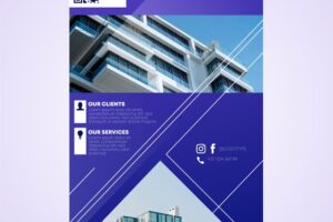 Abstract business flyer template