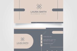 Abstract classic business card template