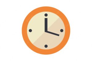 Abstract clock vector design. time vector illustration.