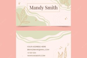 Abstract colorful business card