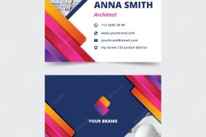 Abstract design for business card