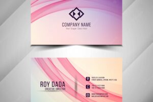 Abstract modern stylish business card