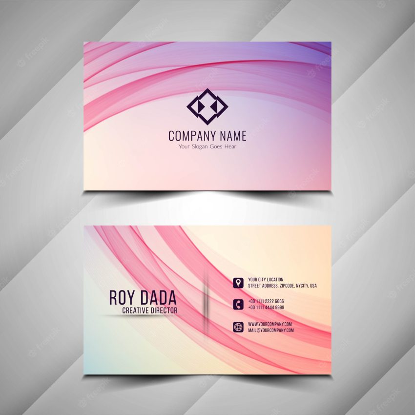 Abstract modern stylish business card