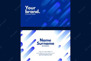 Abstract monochromatic business card template set