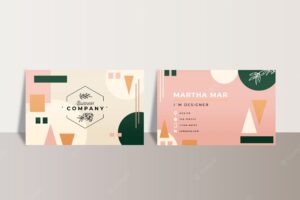 Abstract office business cards
