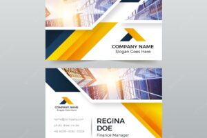 Abstract template pack business card