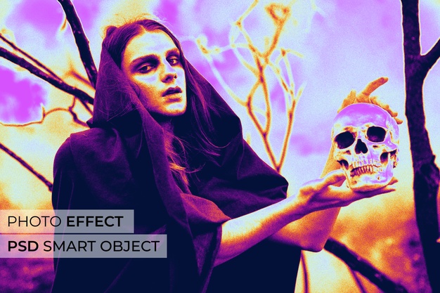 Acid house photo effect design