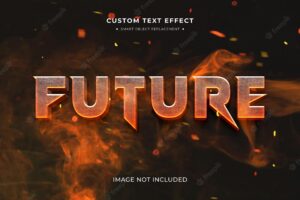 Action video game 3d text style effect