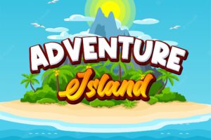 Adventure island text effect fully editable