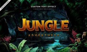 Adventure movie 3d text style effect