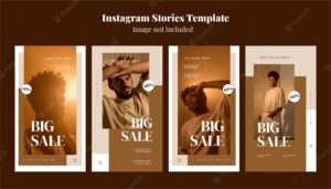 Aesthetic fashion sales instagram stories template 11