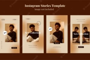 Aesthetic fashion sales instagram stories template 22