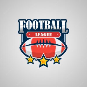 American football logo template