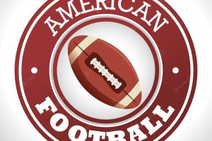 American football sport logo badge